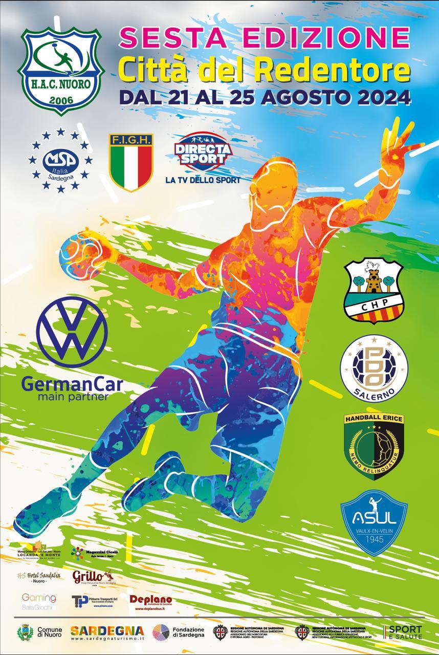 A Nuoro sbarca la pallamano internazionale. Dal 21 al 25 agosto via al Torneo “Città del Redentore”.