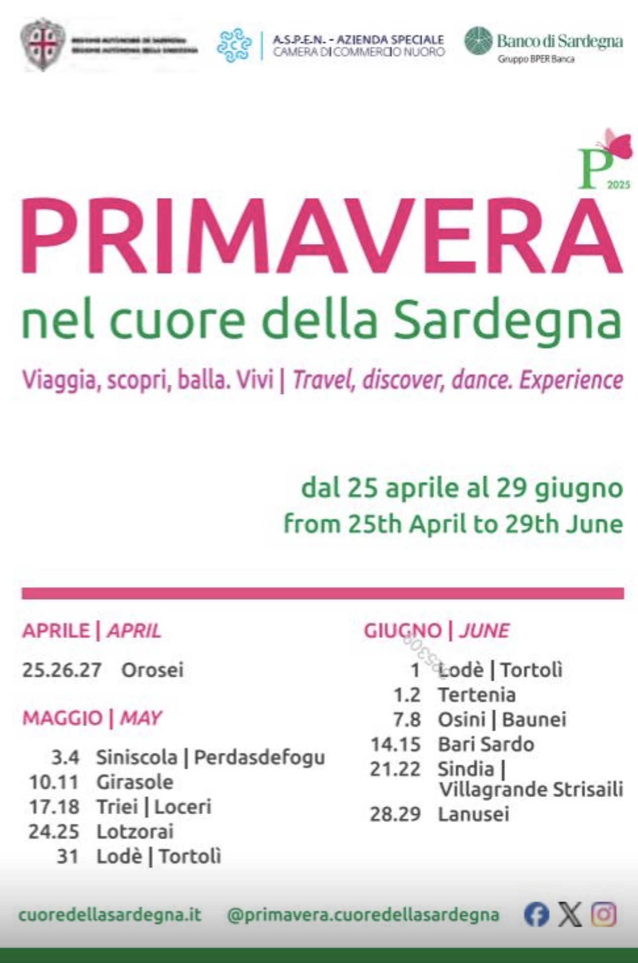 Al via a Orosei l’evento “Primavera nel Cuore della Sardegna 2025”. Occasione per celebrare bellezza ed identità dell’isola.