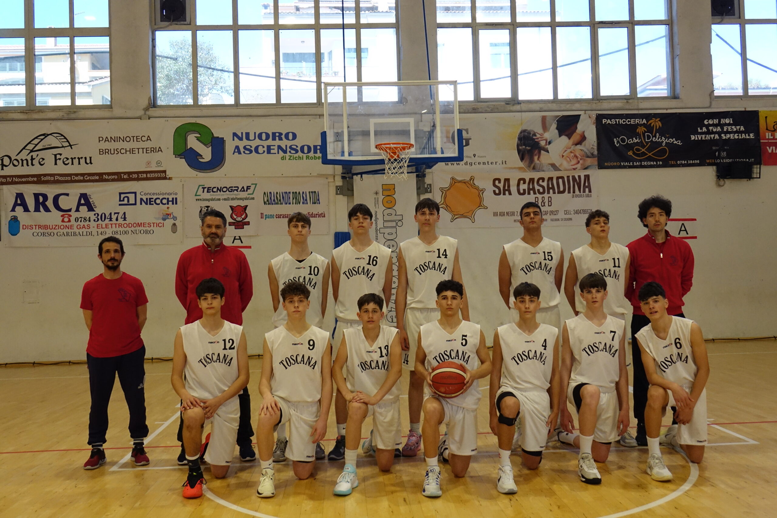 La Toscana si aggiudica la prima edizione del Trofeo Regione Sardegna, “Memorial Marco Fadda e Roberto Ravarotto”, quadrangolare di basket giovanile disputato a Nuoro.